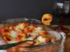 Тортелини с доматен сос и моцарела на фурна