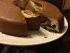 Мраморен бананов кекс с какао и сметана