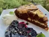 Мраморен кекс с домашно сладко от боровинки и малини