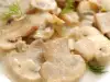 Гъби (печурки) със сметанов сос