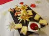 New Year`s Platter with Cheeses
