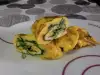 Schnelles Omelette mit Spinat
