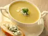 Млечна супа с царевично брашно и сирене