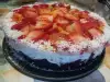 Oreo Cheesecake with Strawberries and Coconut