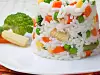 Rice with Steamed Vegetables