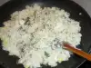Сметанов ориз с праз и лопуш