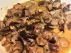 Stewed Chanterelle Mushrooms with Garlic