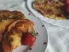 Tortitas con salsa de fresa