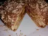 Мини палачинкова торта с шоколад и банани