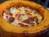Pumpkin Stuffed with Meat and Mushrooms