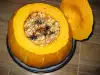 Baked Stuffed Pumpkin with Fruit, Nuts and Turkish Delight