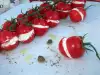 Пълнени чери домати с каперси