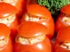 Stuffed Tomatoes with Ham, Mushrooms and Mayonnaise