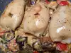 Calamares rellenos de calabacín y champiñones