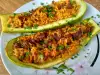 Oven-Baked Stuffed Zucchini with Minced Meat