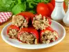 Stuffed Peppers with Bulgur and Ham