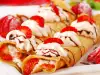 Irish Pancakes with Whipped Cream and Strawberries