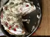 Пандишпанова торта с ягодово желе и бял шоколад