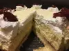 Сметанова торта с пандишпанови блатове