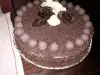 Пандишпанова торта с шоколад и плодове