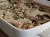 Свински пържоли на фурна със сметанов ориз и гъби