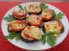 Baked Eggplant with Bacon, Tomatoes and Cheese