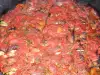 Патладжанени рулца с кайма и домати на фурна
