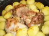 Мариновано свинско месо с картофи на фурна