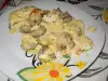 Button Mushrooms with Scrambled Eggs