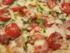 Пица с бекон и чери домати