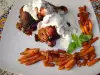 Пиле с Бешамелов сос и глазирани бейби морковчета