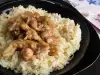Arabisches Hähnchen mit Suppennudeln und Reis