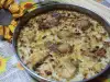 Домашно пиле с ориз, картофи и зеленчуци