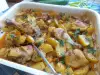Chicken Meat with New Potatoes in the Oven