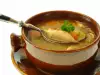 Sporo kuvana pikantna pileća supa