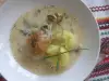 Пилешки бутчета със сос Бешамел и сушени манатарки