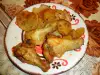 Печени пилешки маншони с ароматни картофки