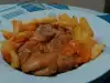 Пилешки пържоли с картофи и моркови в мултикукър
