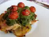 Chicken Fillet with Cream Cheese, Spinach and Cherry Tomatoes