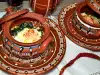 Clay Pots with Spinach, Cheese and Eggs
