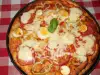 Vegetarian Pizza with Tomatoes and Peppers
