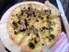 Pizza with Mushrooms and Potatoes