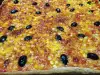 Пица с кашкавал и маслинки
