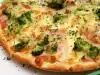 Pizza with Broccoli and Ham