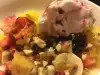 Плодова салата със сладолед