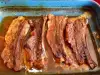 Panceta de cerdo adobada al horno