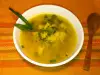Постна лучена супа със салвия и естрагон