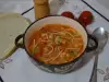 Зеленчукова супа с пилешки бульон