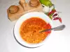 Постный гороховый суп с луком-пореем и сельдереем
