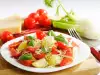 Провансалска салата с домати и босилек
